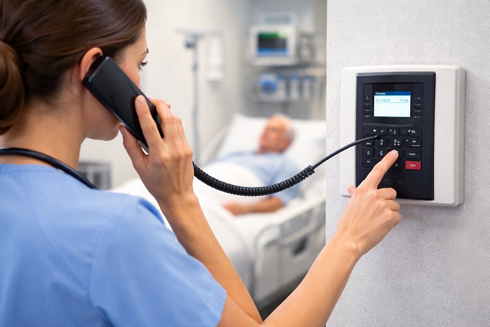 VOIP Intercom System in a Hospital Room
